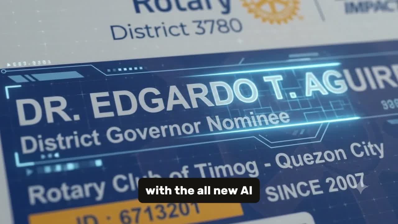 Preview of the District 3780 Digital ID introduction